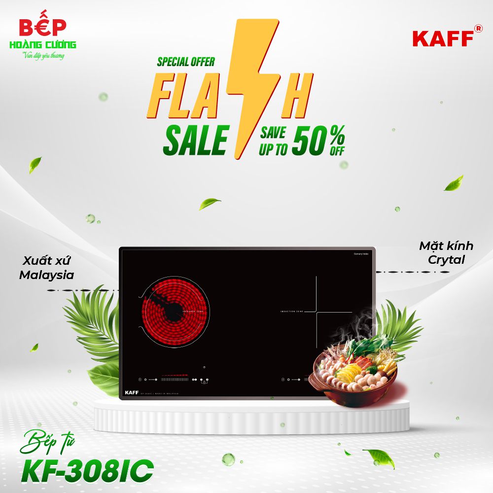 Bếp điện từ kết hợp Kaff KF - 308IC